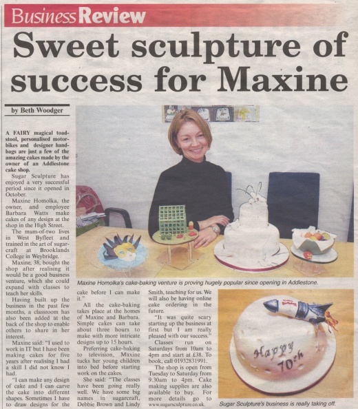 Sugarsculpture News Article