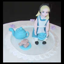 Alice In Wonderland Close-up Cake