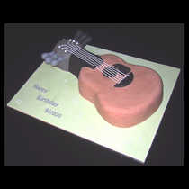 Guitar Shaped Cake