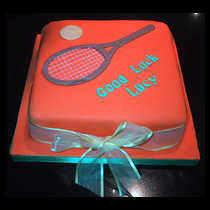 Tennis Racquet Cake