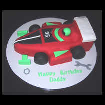 Formula 1 Racing Car Cake