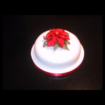 Red Flower Cake