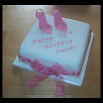 Pink Shoes Cake