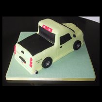 Yellow Pick-up Truck Cake