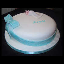 Blue Ribbon Sleeping Baby Cake