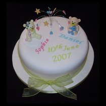 Two Teddy Bears Cake