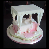 Four Poster Bed Cake